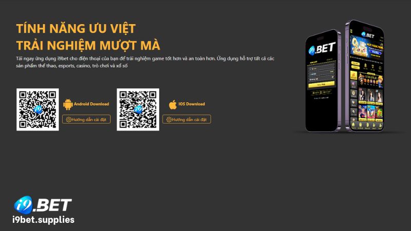 Thao tác 3 bước tài app i9bet về máy trải nghiệm ngay